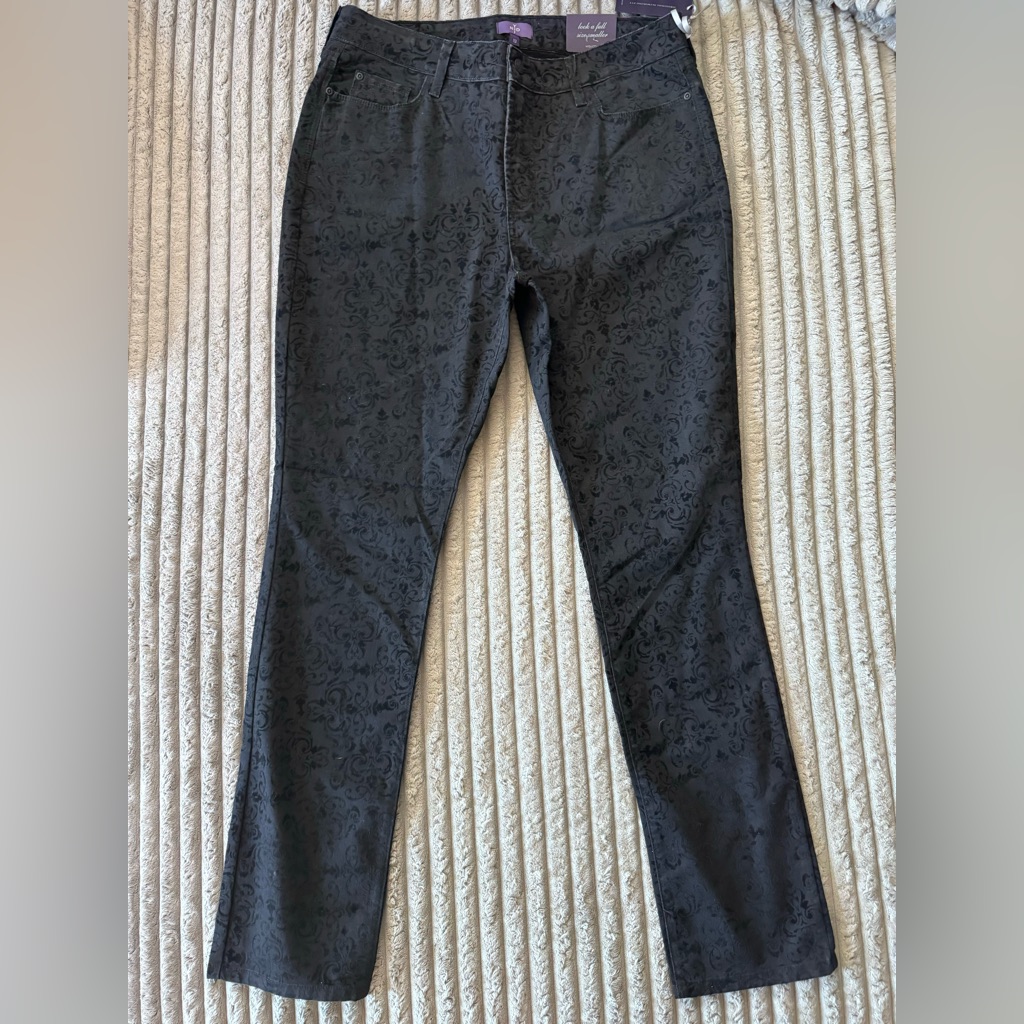 Nydj Jacquard Floral Legging Jean